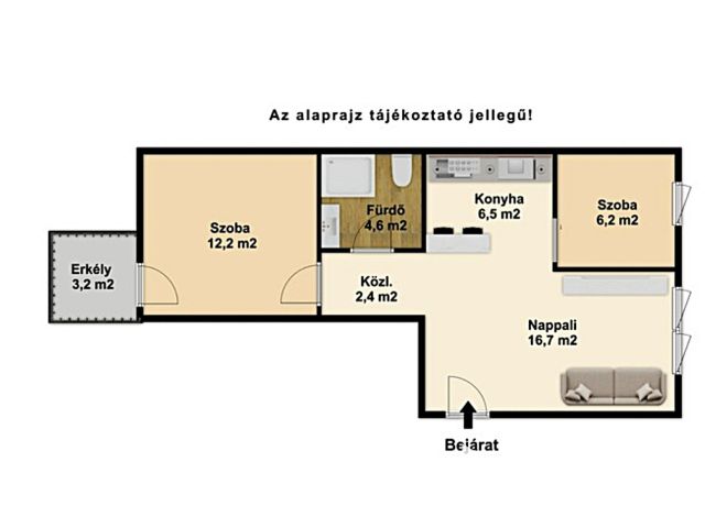 Különleges ajánlat új építésű lakás garázzsal és kertrésszel