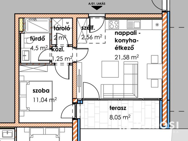 Földszinti újépítésű lakás a Hagymatikumtől 30 méterre