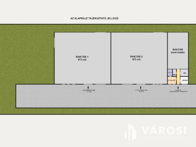 473 m2-es, modern, igényes raktár kiadó