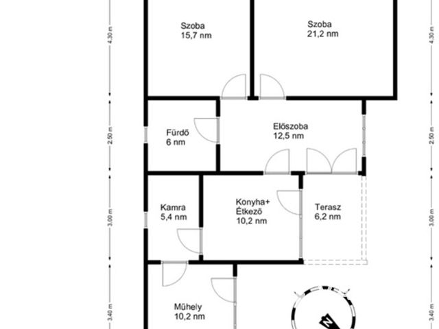 Hagulatos házikó távol a város zajától